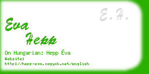 eva hepp business card